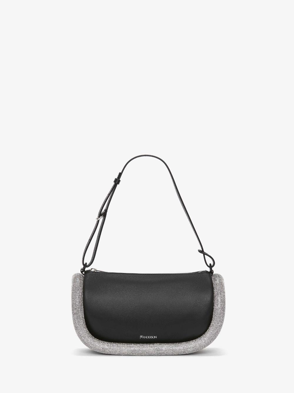 BUMPER-15 - LEATHER SHOULDER BAG WITH CRYSTAL in black | JW Anderson US  Product Image