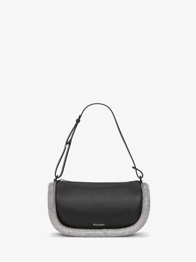 BUMPER-15 - LEATHER SHOULDER BAG WITH CRYSTAL in black | JW Anderson US  Product Image