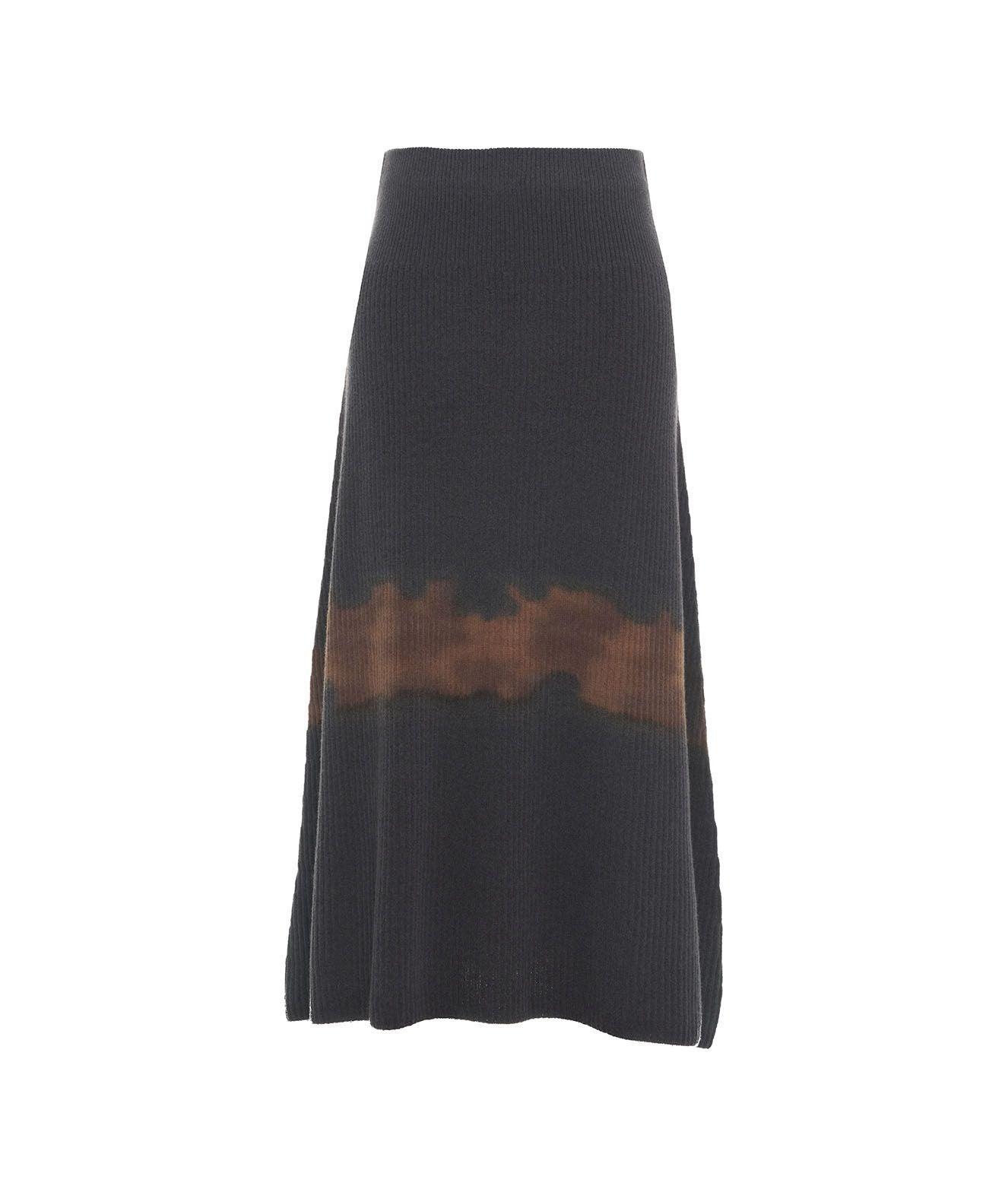 Tie dye knit skirt Product Image