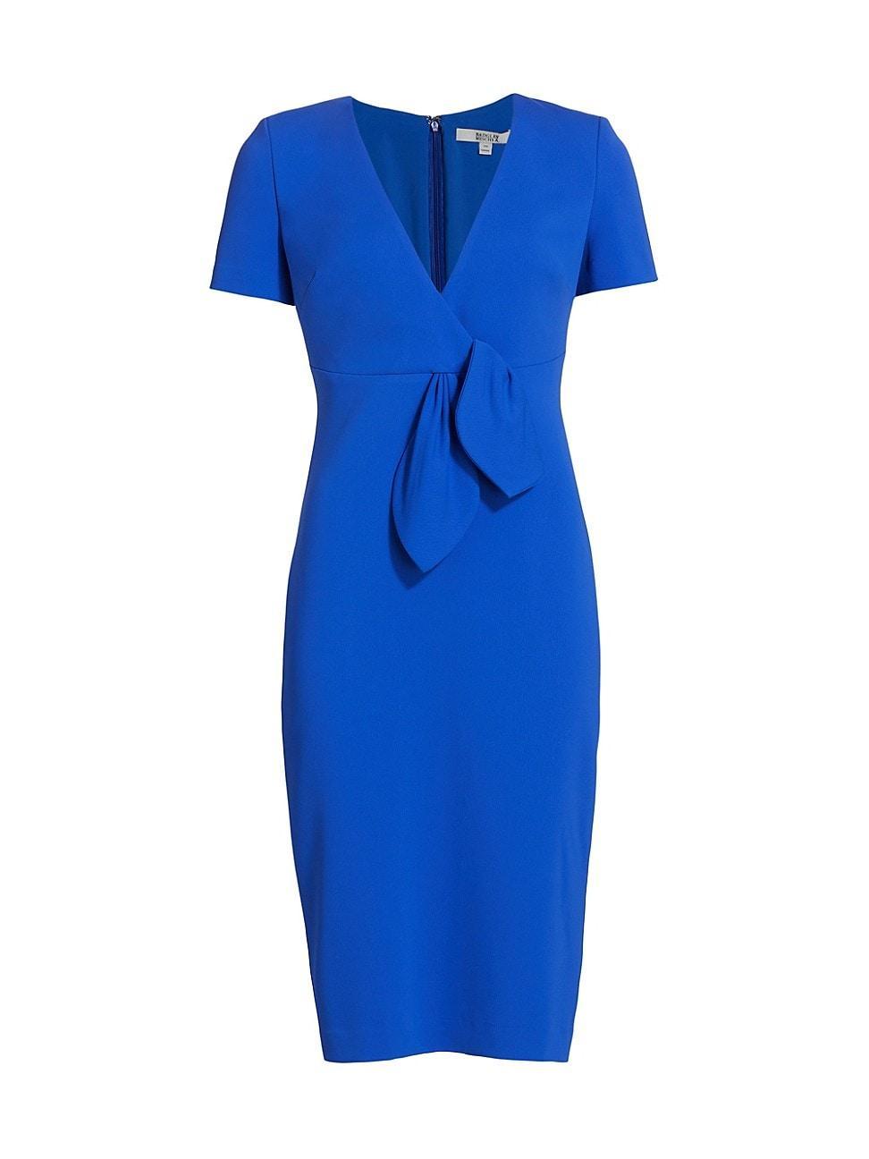 Womens V-Neck Sheath Dress Product Image