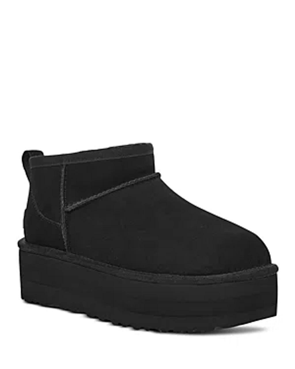 Women's Classic Ultra Mini Platform Booties In Black product image