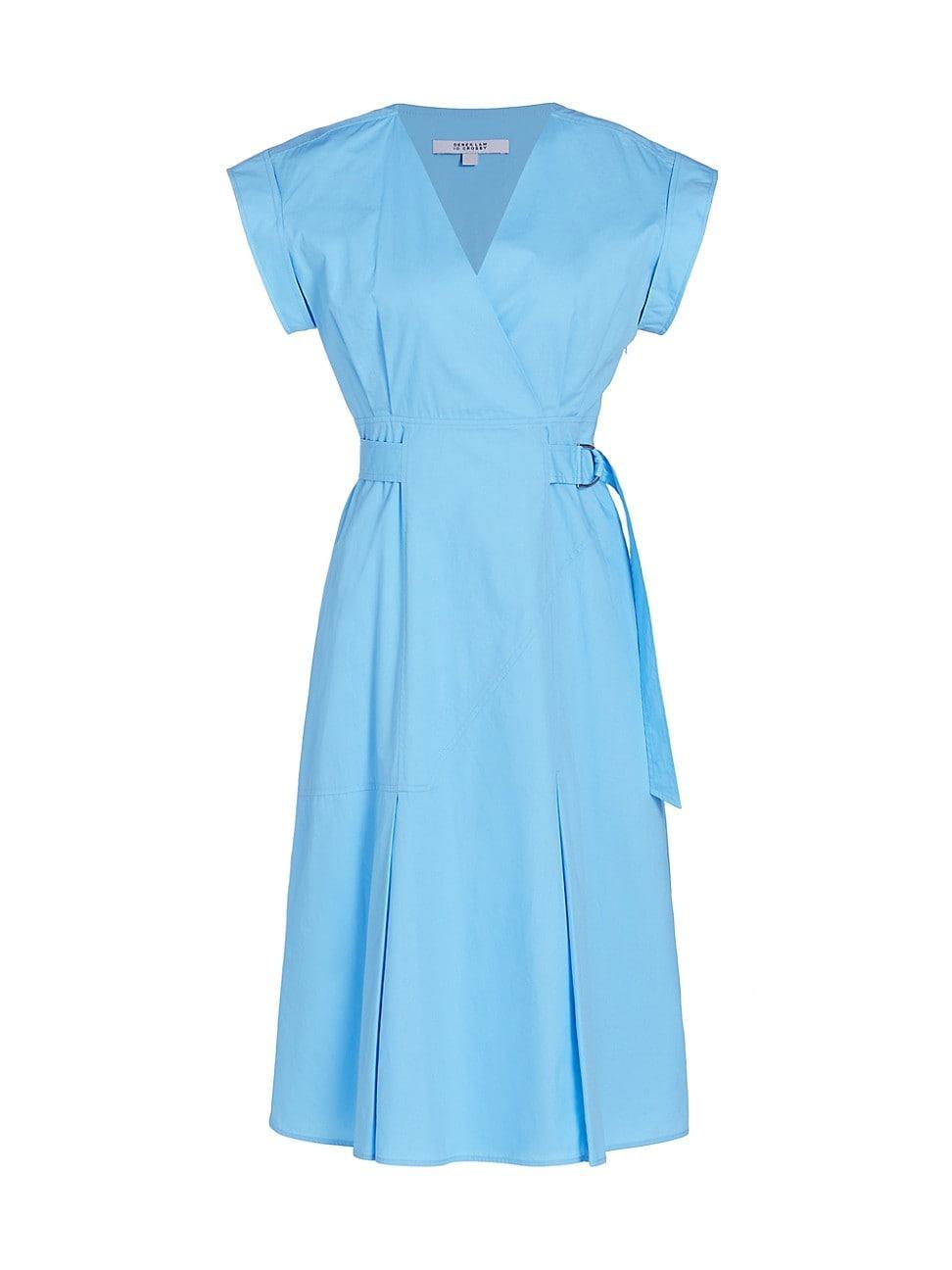 Womens Arabella Cotton Belted Midi-Dress Product Image