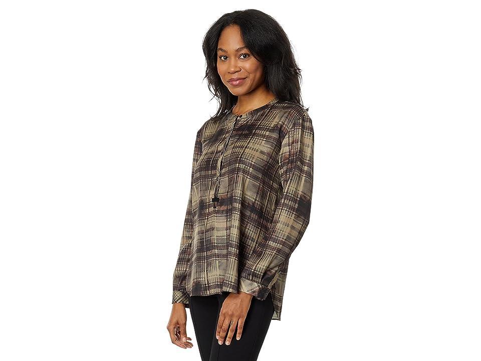 Lysse Erica Pullover Shirt (Soft Hunter Plaid) Women's Clothing Product Image