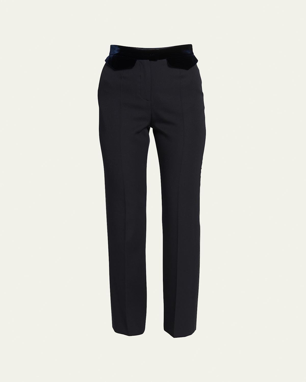 Womens Velvet Waist Slim Pants Product Image