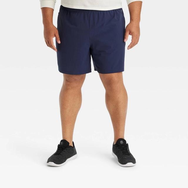 Mens Big Stretch Woven Shorts 7 - All In Motion Navy Blue 3XL Product Image