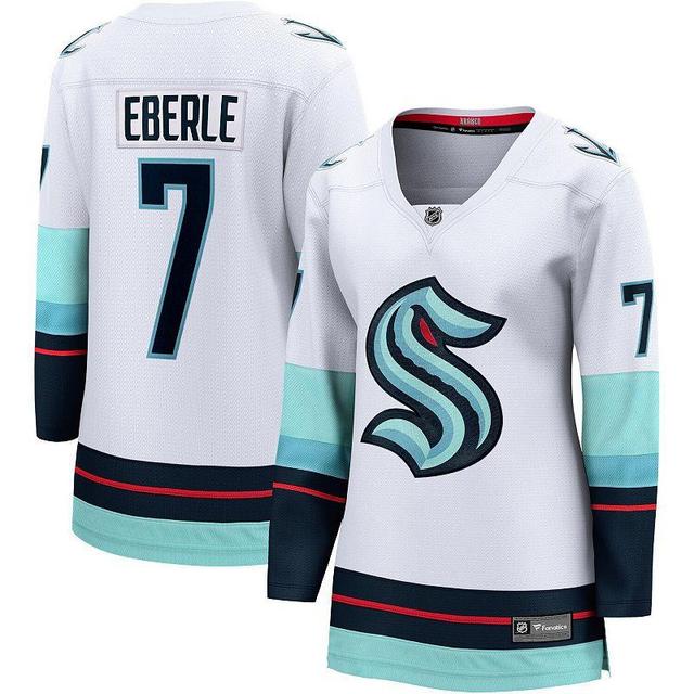 Womens Fanatics Branded Jordan Eberle White Seattle Kraken Away Premier Breakaway Player Jersey Product Image