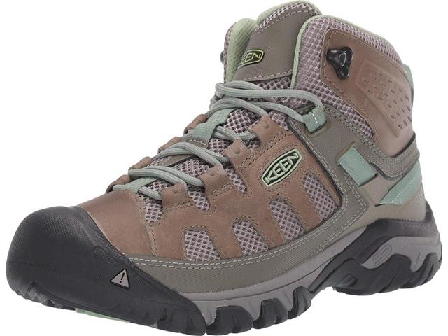 KEEN Targhee Vent Mid (Fumo/Quiet Green) Women's Shoes Product Image