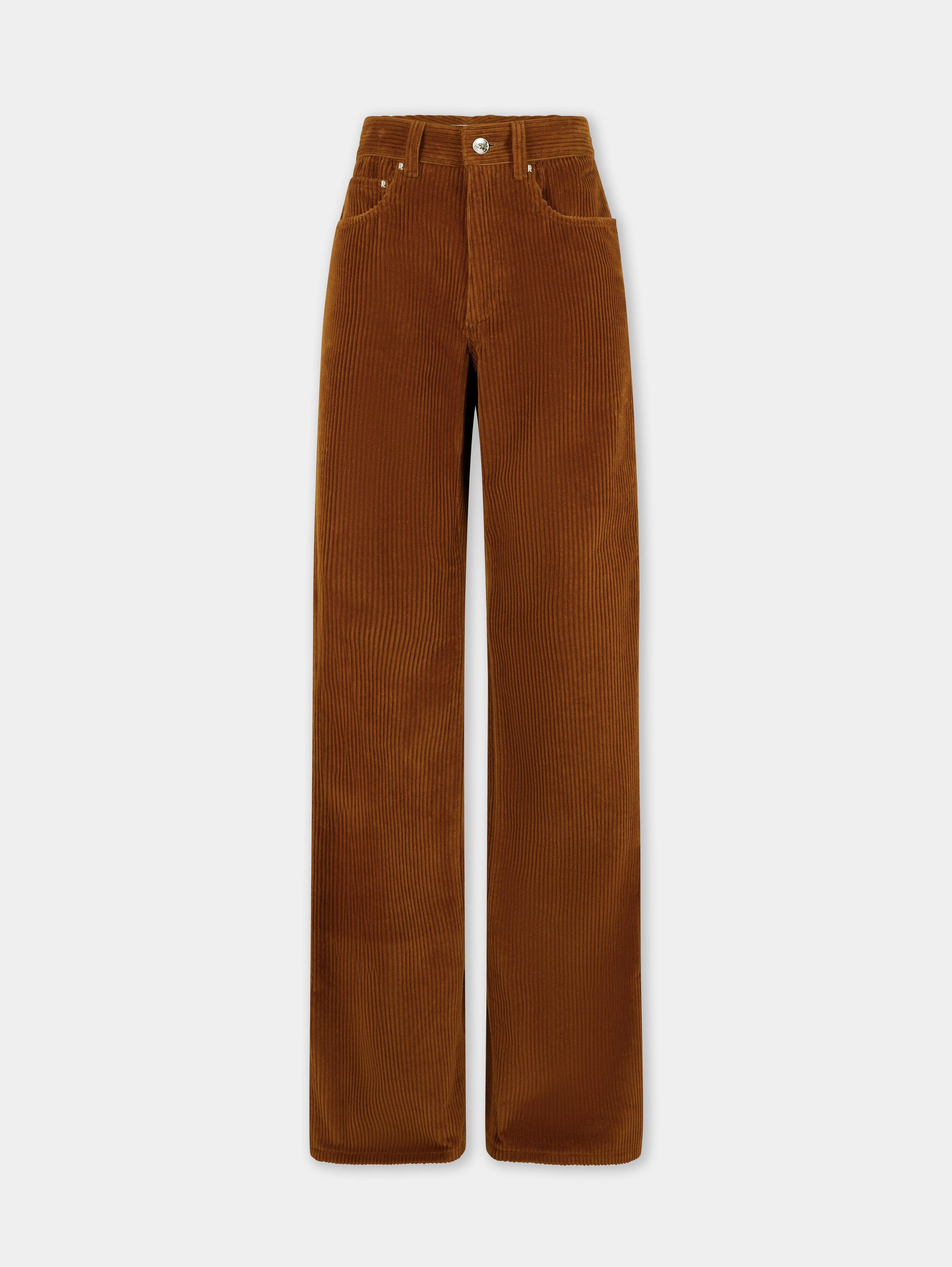 WIDE-LEG PANTS IN CORDUROY Product Image