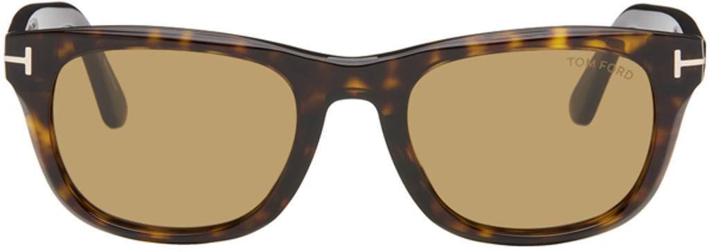 TOM FORD Brown Kendel Sunglasses In 52e Vintage Havana/b Product Image