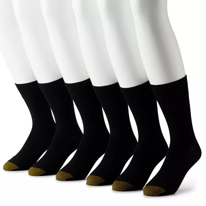 Mens GOLDTOE 6-Pack Cambridge Crew Socks Product Image