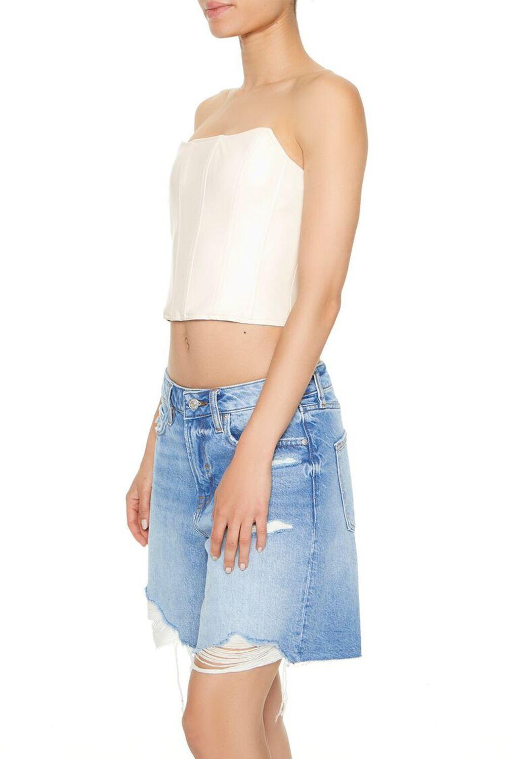 Cropped Faux Leather Tube Top | Forever 21 Product Image