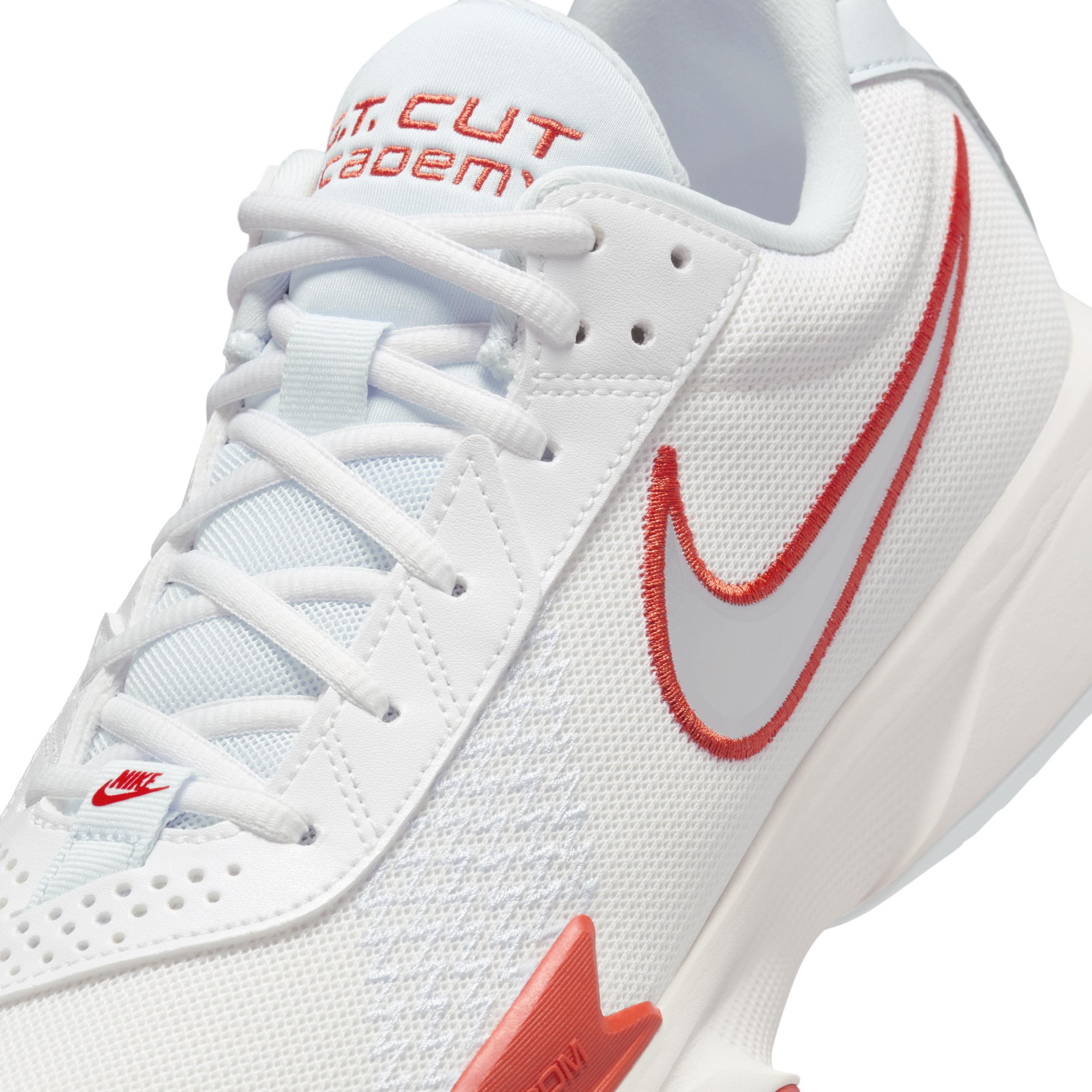 Nike Mens Nike Air Zoom G.T. Cut Academy - Mens Basketball Shoes Summit White/Metallic Silver/Picante Product Image