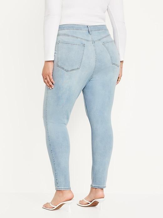 Extra High-Waisted Rockstar 360° Stretch Super-Skinny Jeans Product Image