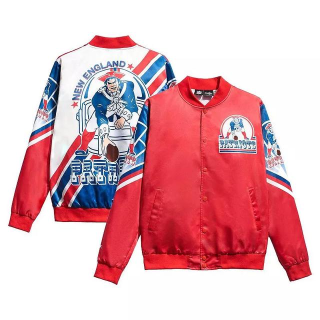 Mens Chalk Line Red New England Patriots Fanimation Satin Full-Snap Jacket Product Image