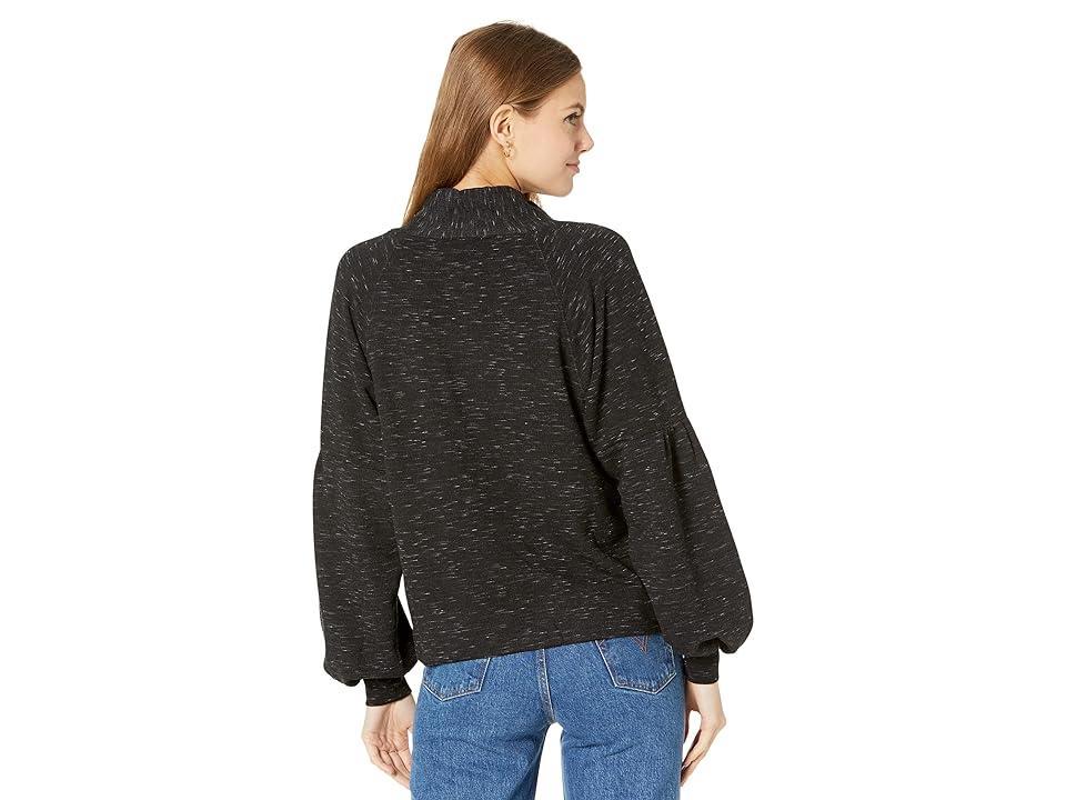 Splendid Space Dye Cowl Neck Pullover Sweatshirt in Eco Fleece Women's Clothing Product Image