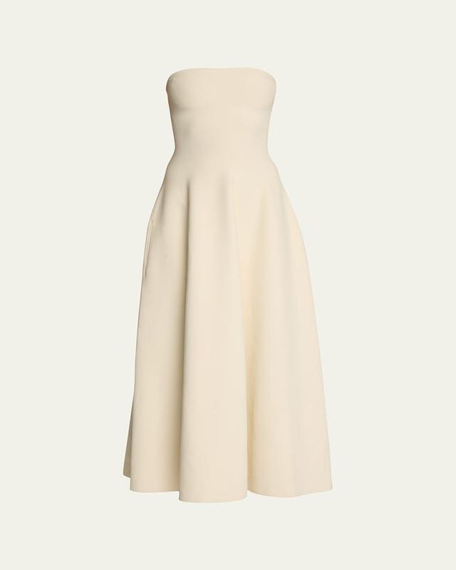 Strapless Knit Midi Dress Product Image