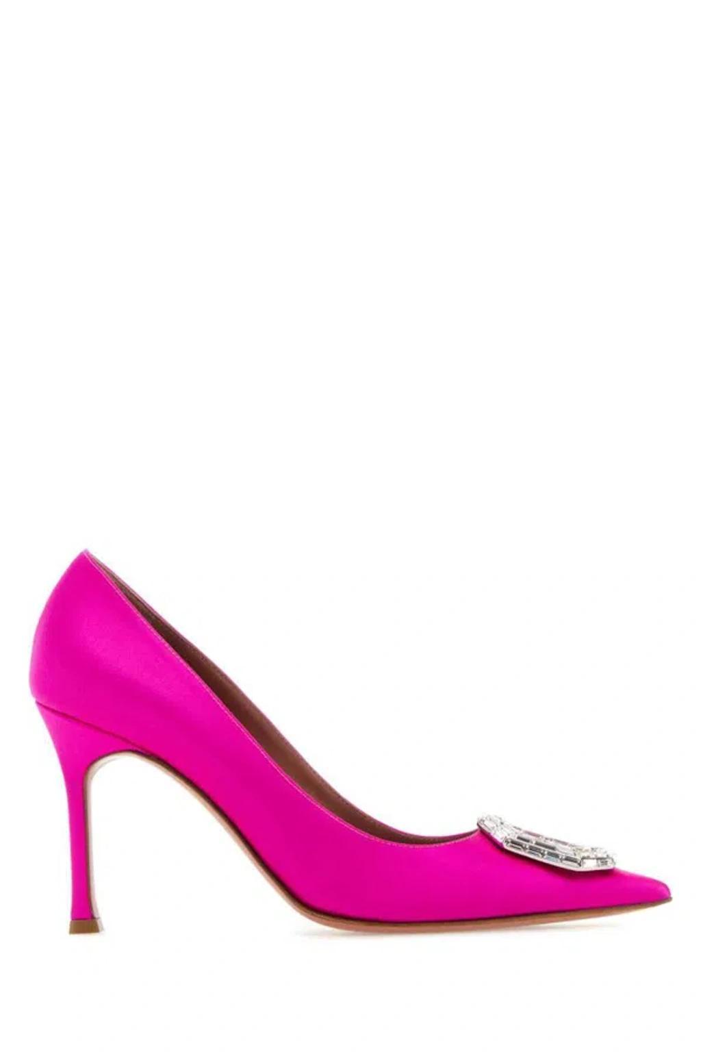 Camelia Satin Pumps In Pink Product Image