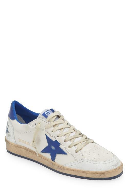 GOLDEN GOOSE Distressed Ball Star Sneakers In White Product Image