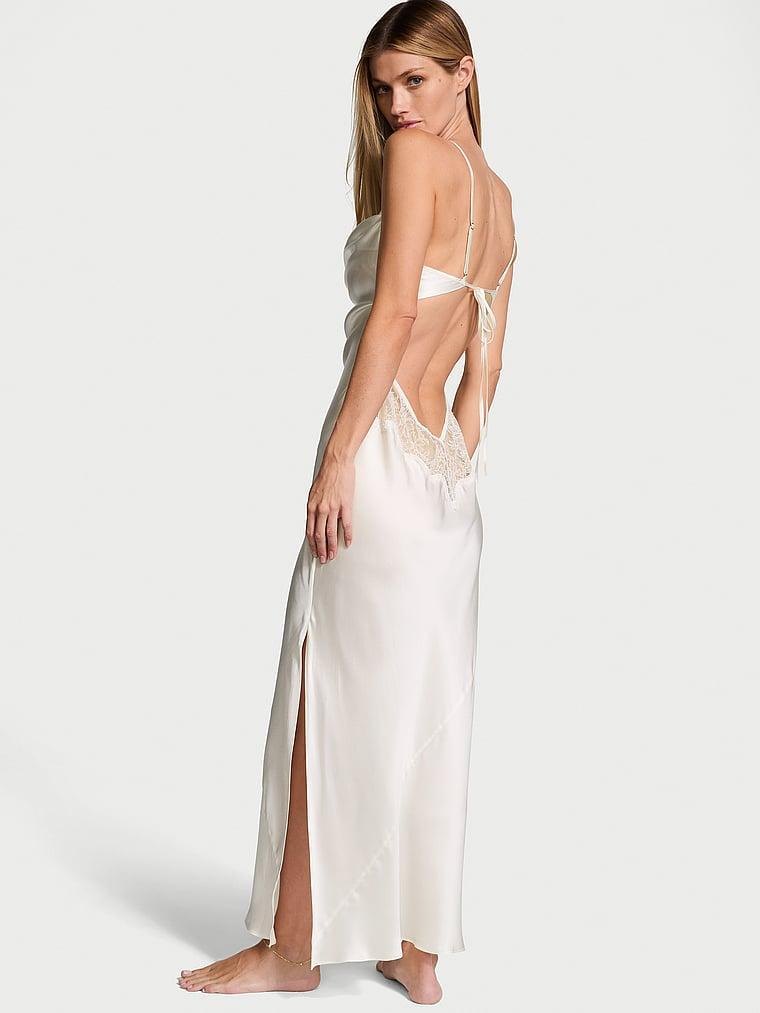 Atelier Victoria's Secret Bridal Silk Charmeuse Cowl-Neck Slip Gown Product Image