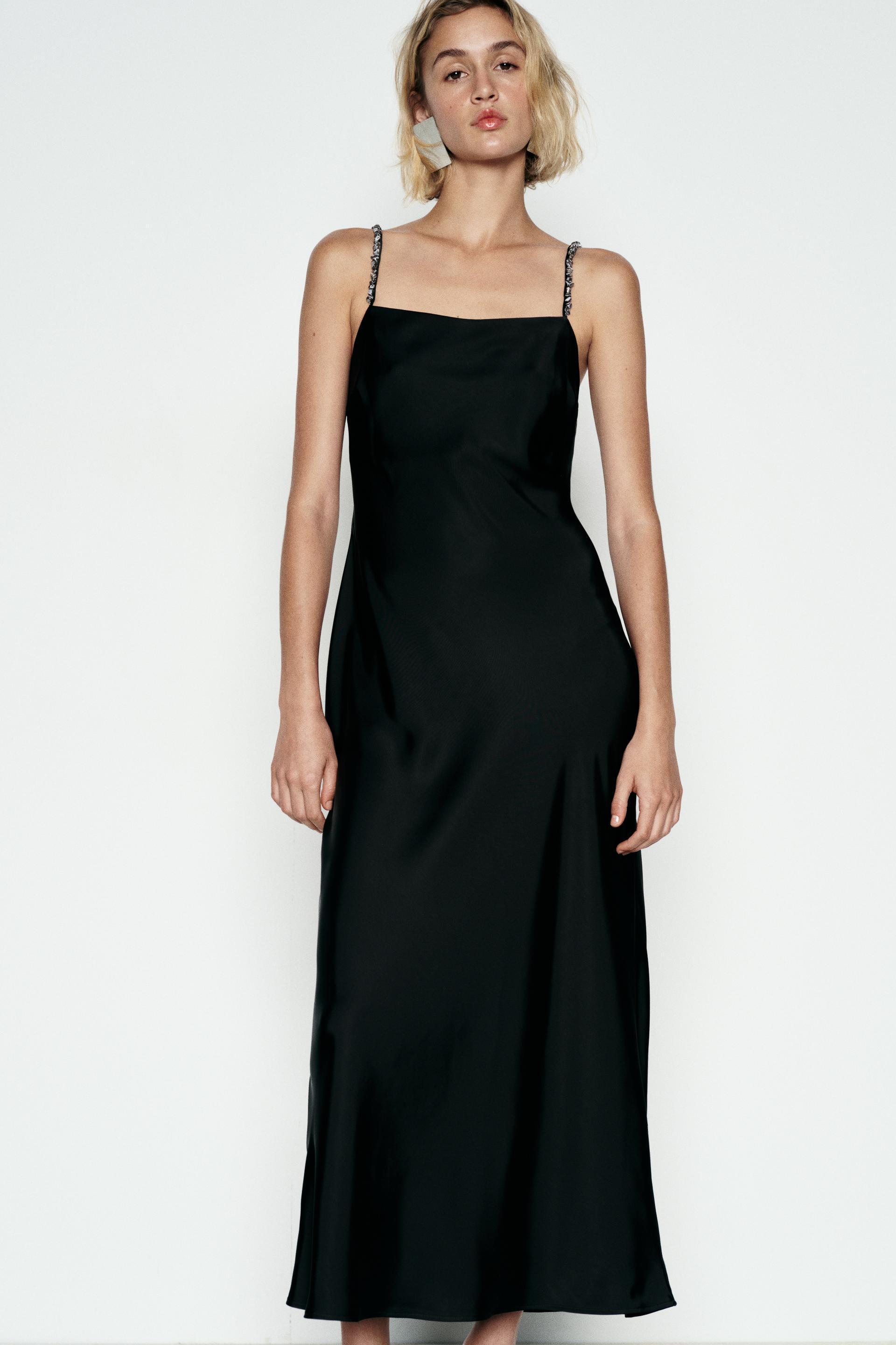 SATIN SLIP DRESS Product Image