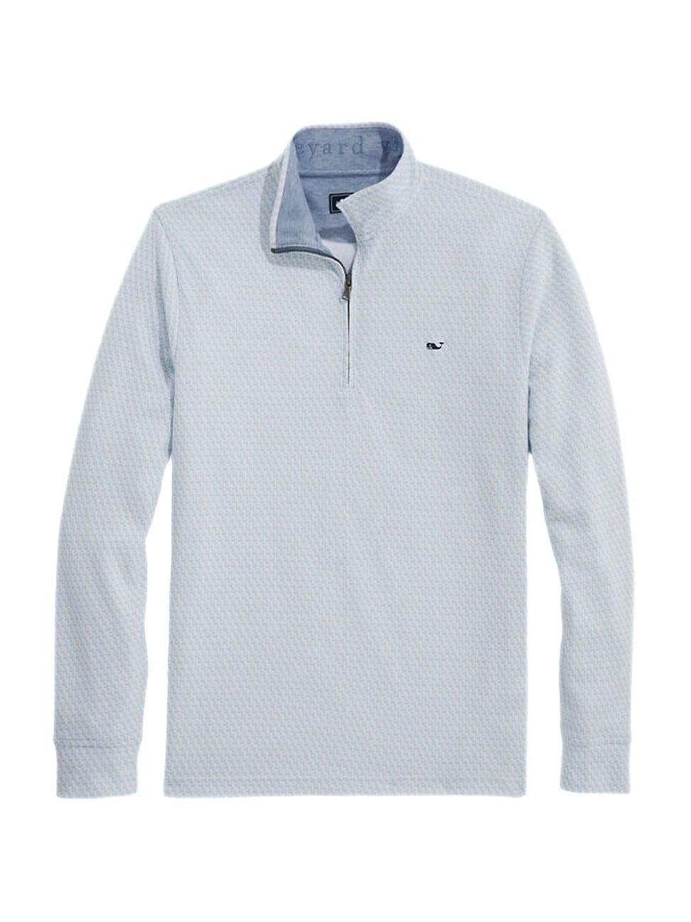 Vineyard Vines Saltwater 1/4 Zip (Granite) Men's Clothing Product Image