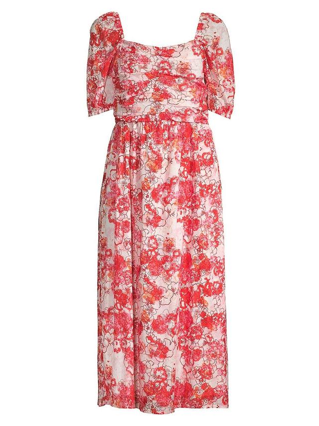 Womens Harbin Floral Midi-Dress Product Image