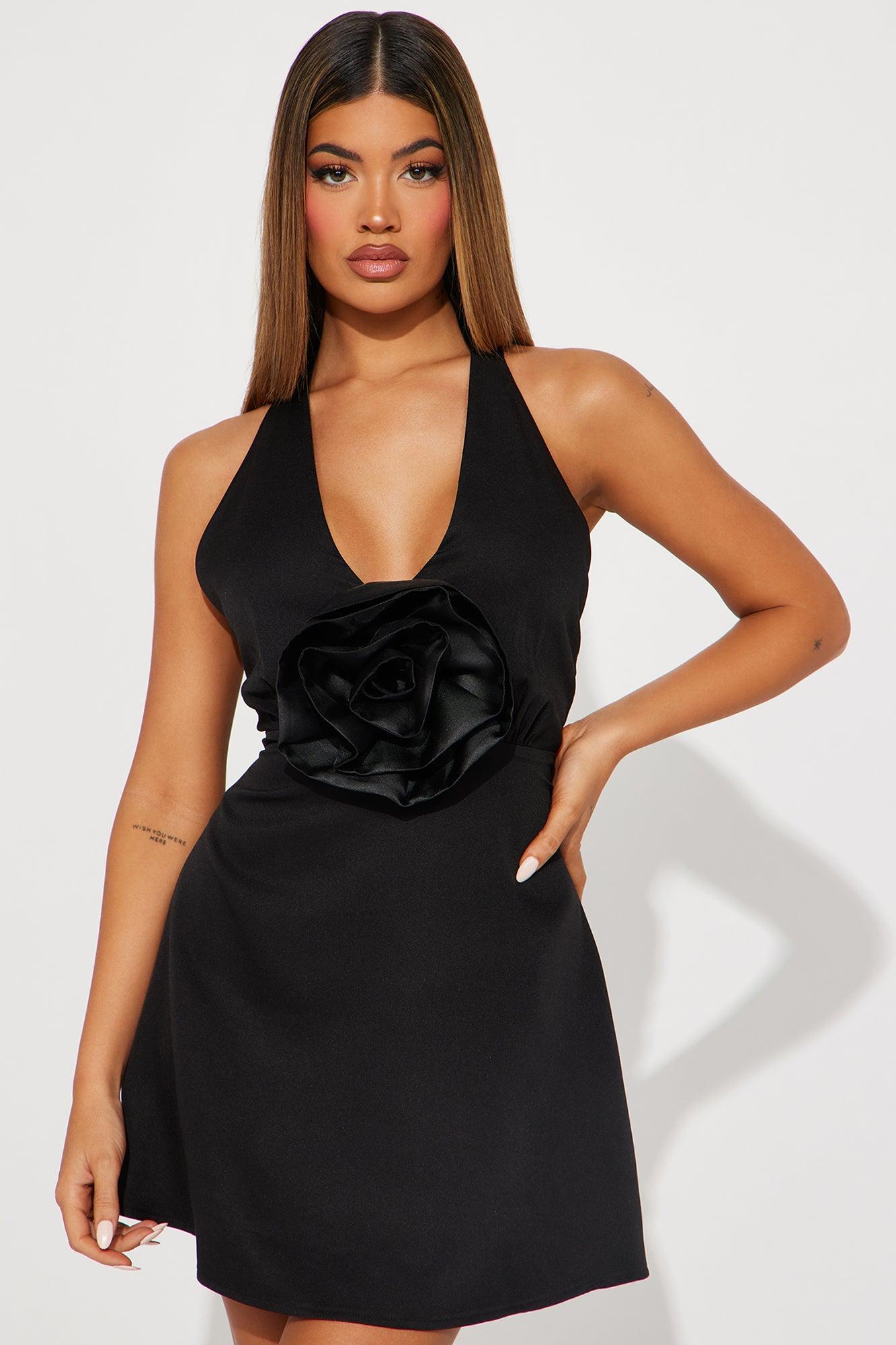 Love Me Always Mini Dress - Black Product Image