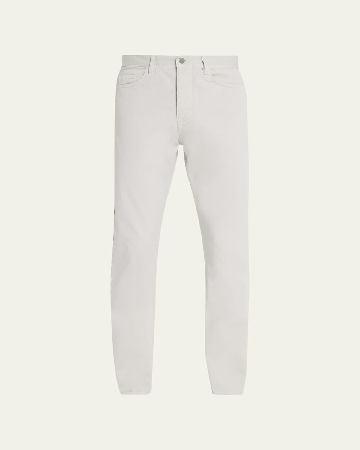 Mens 5-Pocket Stretch Cotton Button-Front Trousers Product Image