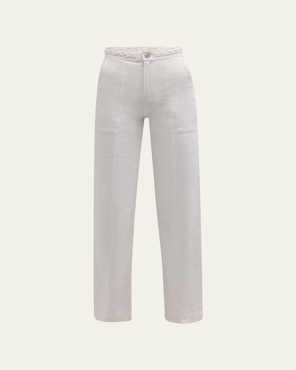 Braided Wide-Leg Jeans Product Image