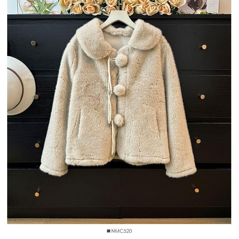 Collared Faux-Fur Coat product image