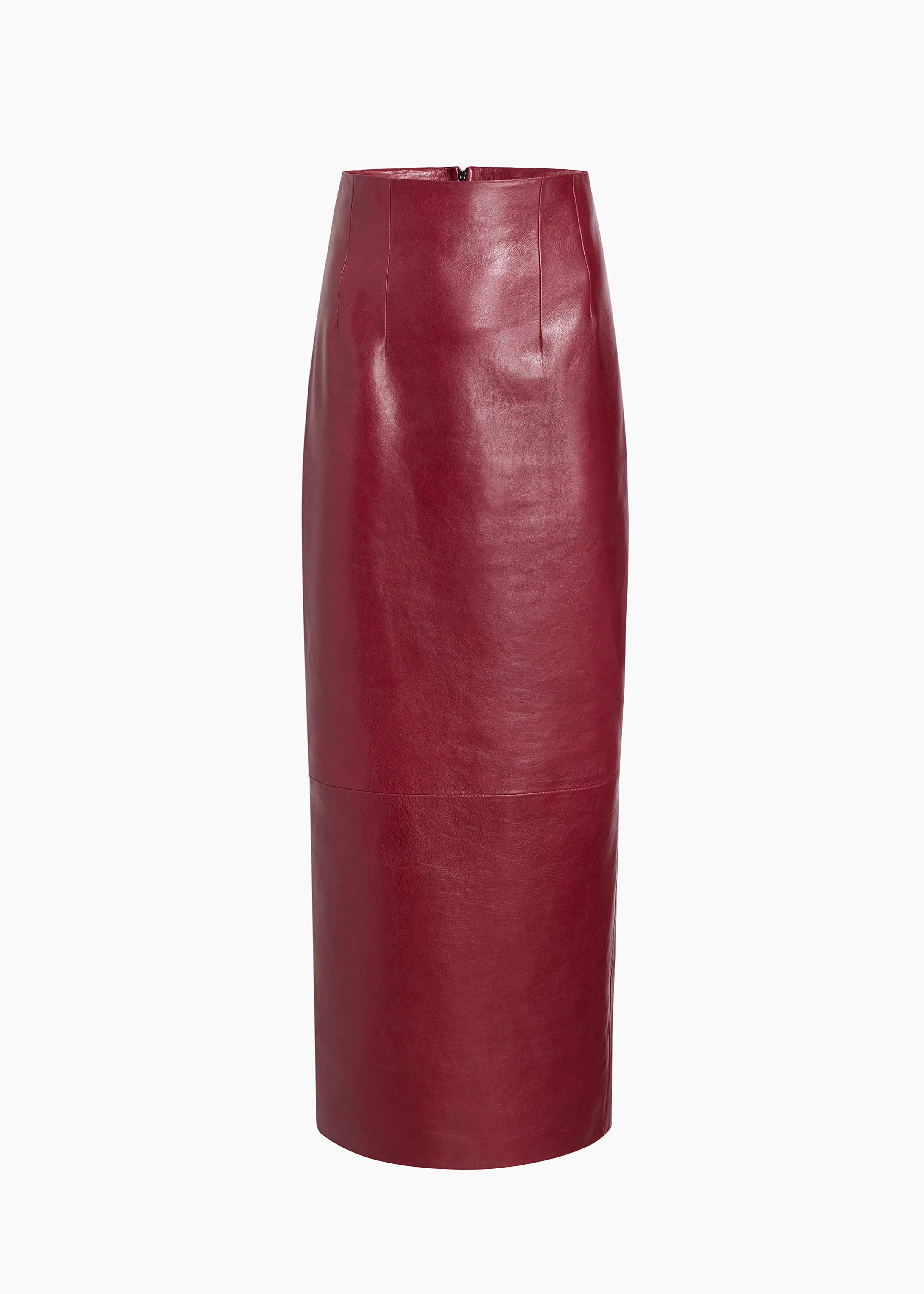 Loxley Skirt in Oxblood Leather Product Image