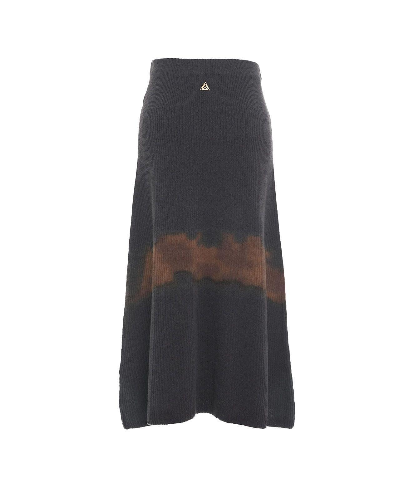 Tie dye knit skirt Product Image