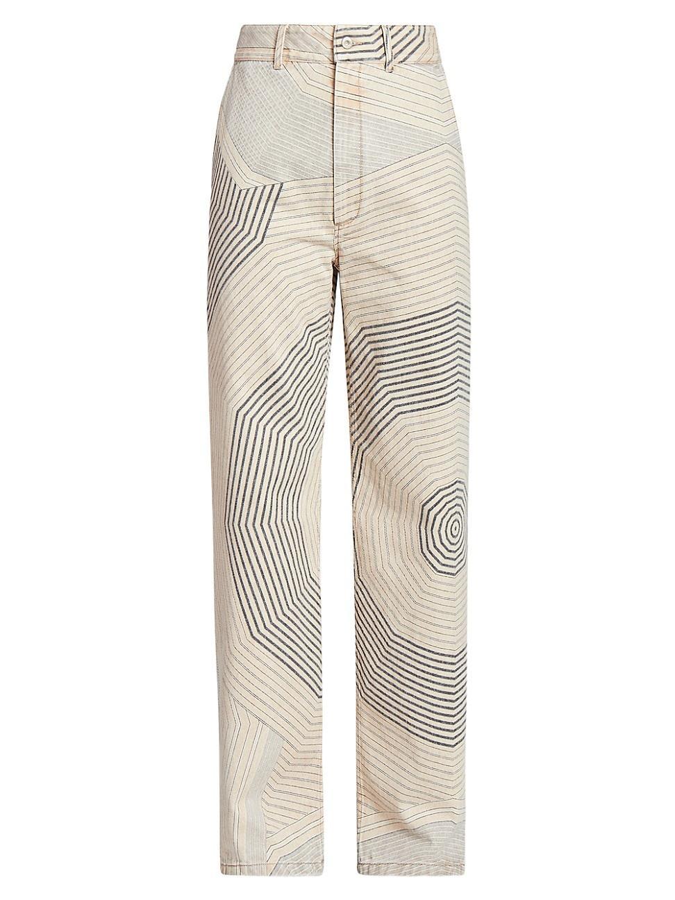 Womens LOEWE x Paulas Ibiza Baggy Swirled Jeans Product Image