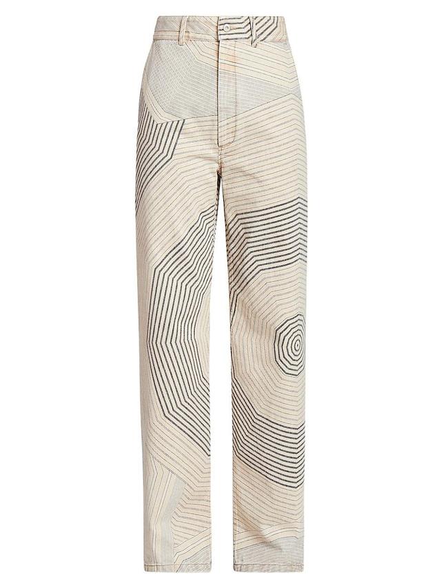 Womens LOEWE x Paulas Ibiza Baggy Swirled Jeans Product Image