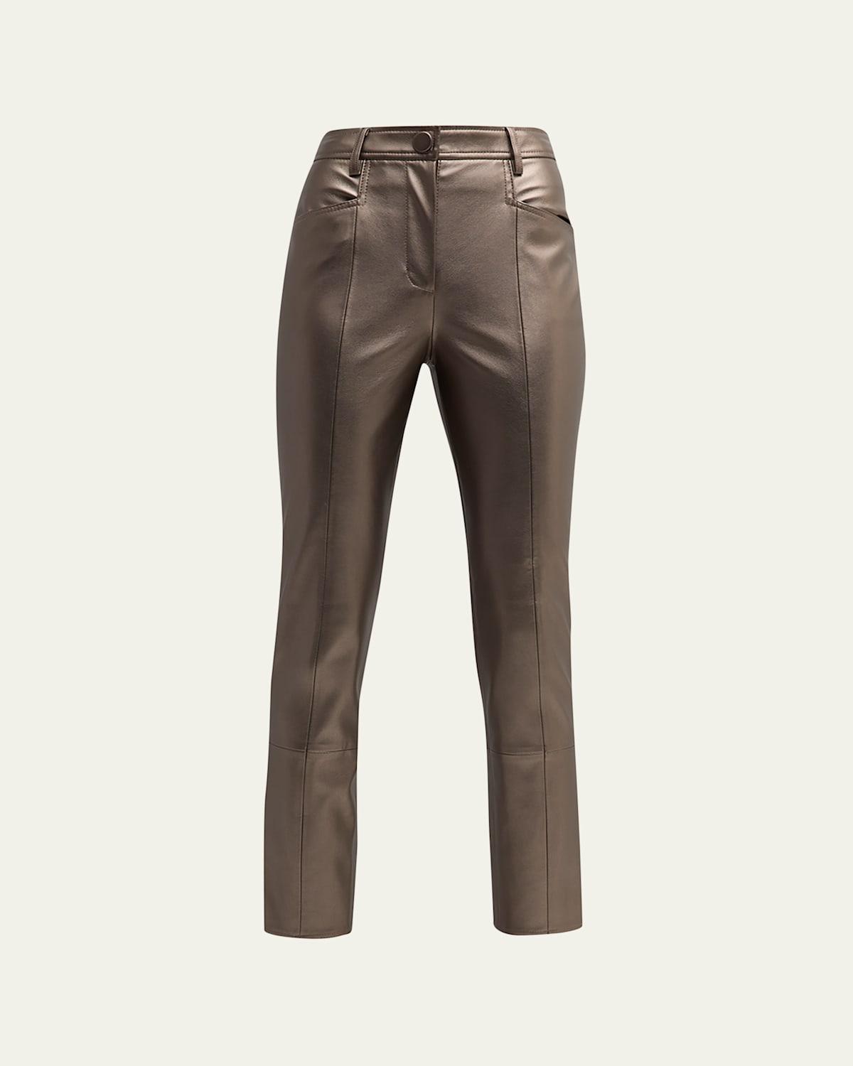 Womens Rue Faux Leather Pants Product Image