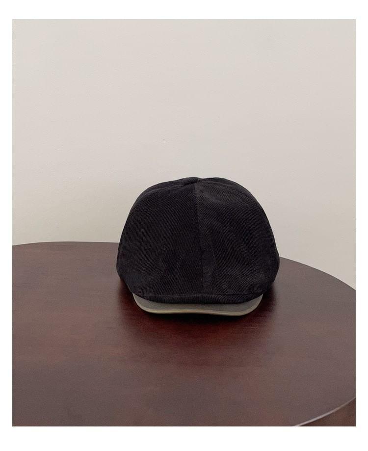 Plain Corduroy Newsboy Cap Product Image