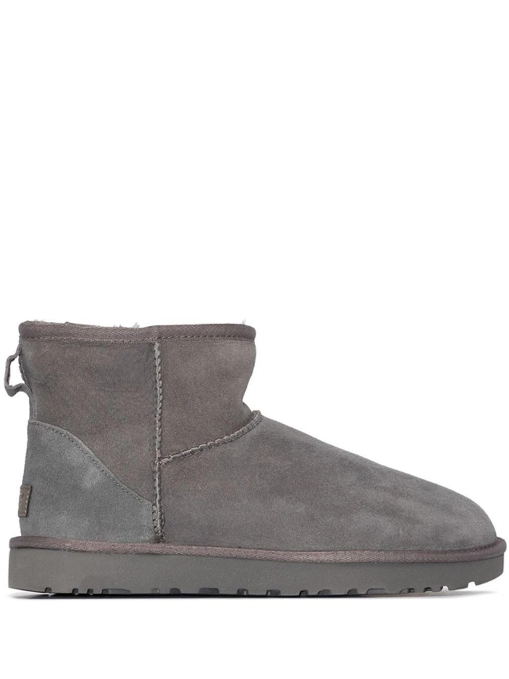 Classic Mini Ii Shearling Ankle Boots In Grey Product Image