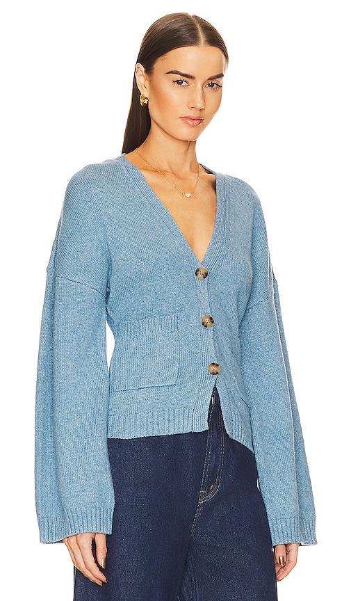 Helsa Sanna Cardigan in Blue - Blue. Size XS (also in S, M, L, XL). Product Image