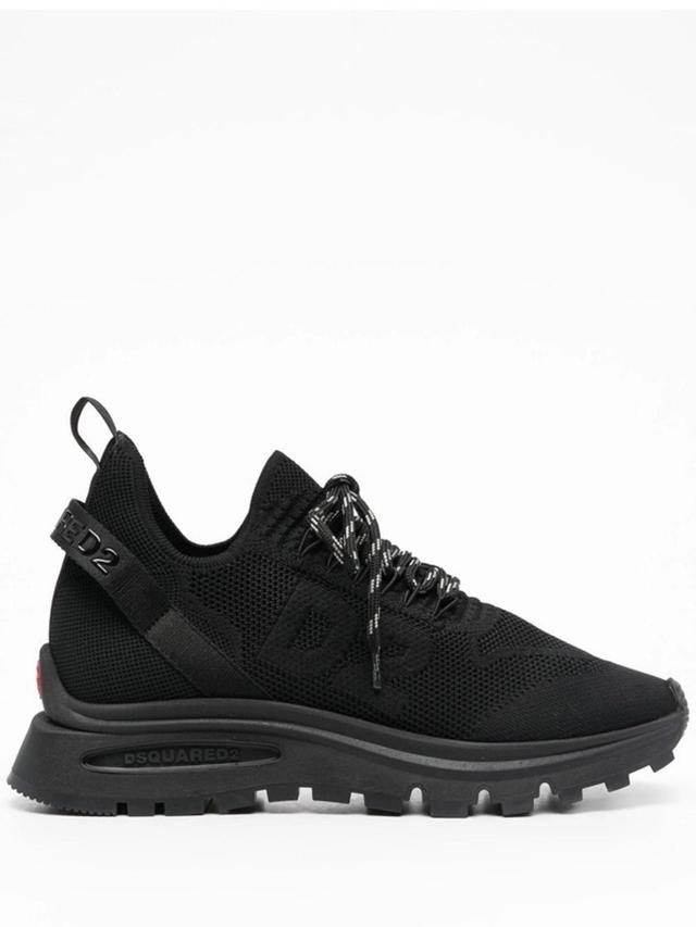 DSQUARED2 Harren Logo-jacquard Sneakers In Nero Product Image