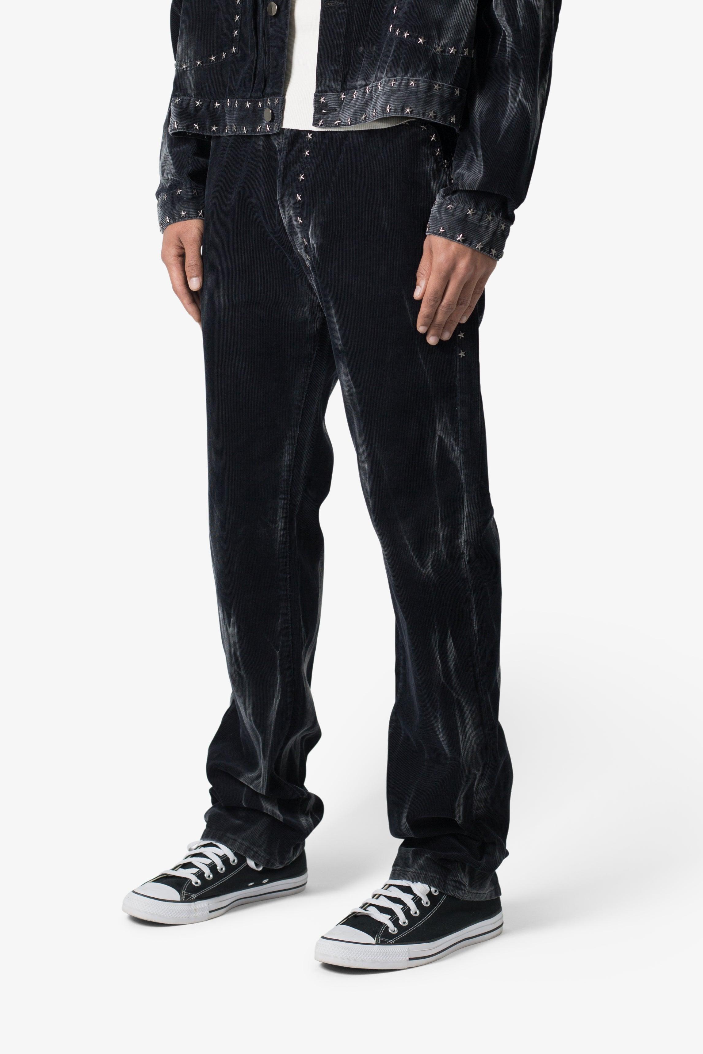 Star Studded Pants - Washed Black Product Image