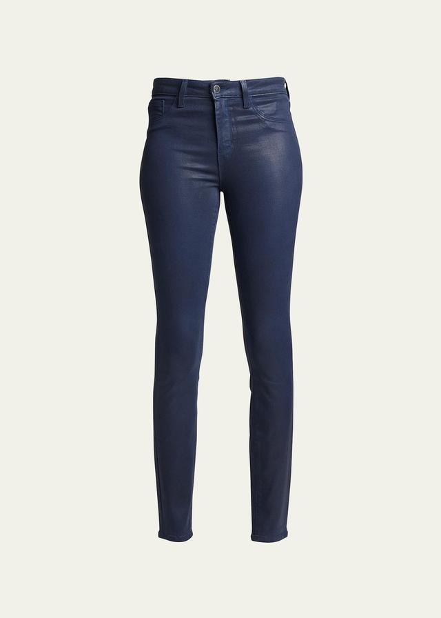 Womens Margot High-Rise Ankle Skinny Coated Jeans Product Image