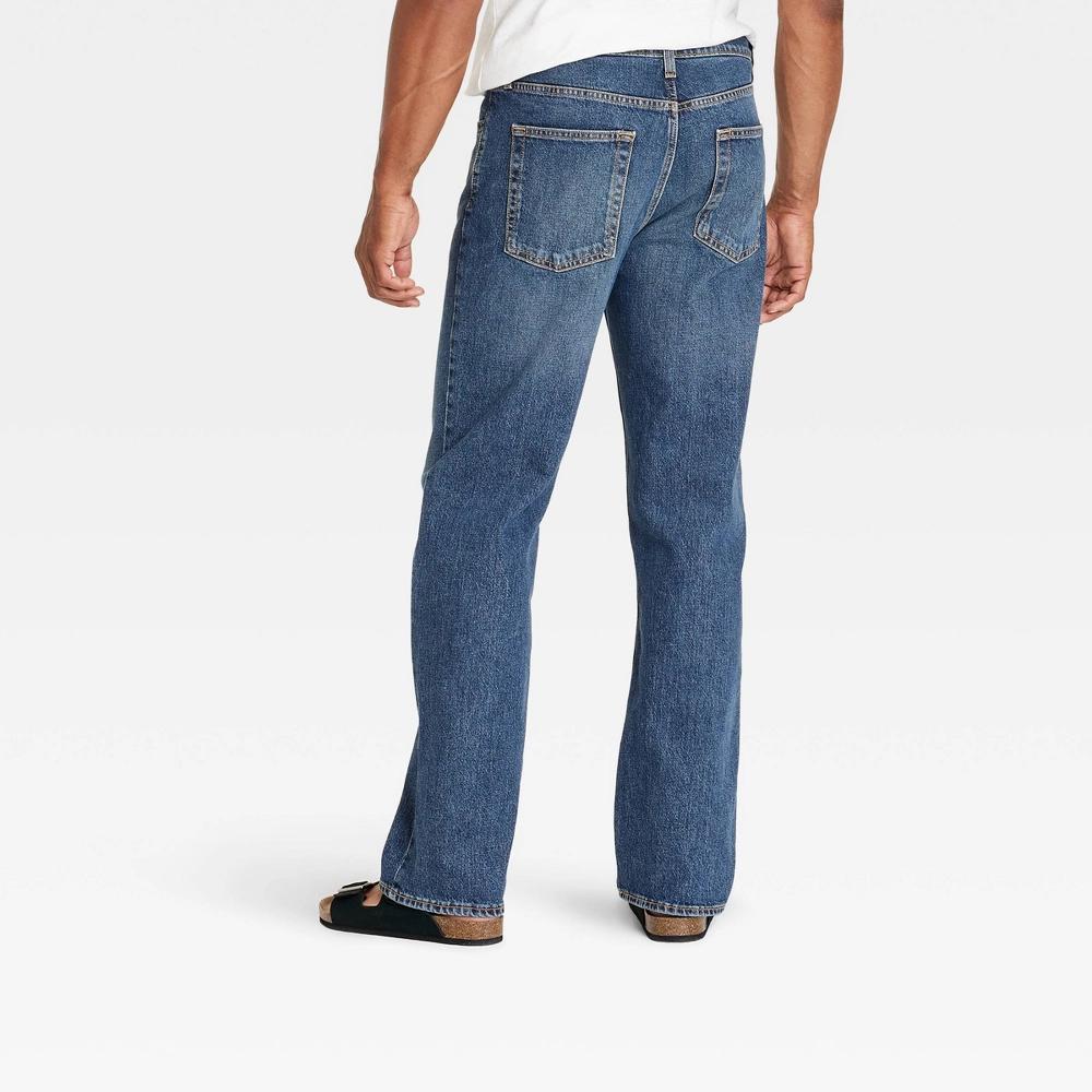 Mens Relaxed Fit Jeans - Goodfellow & Co Indigo 34x34 Product Image