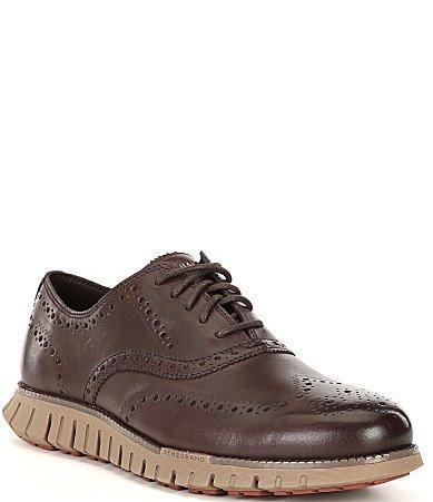 Cole Haan Mens ZERGRAND Remastered Wingtip Leather Oxfords Product Image