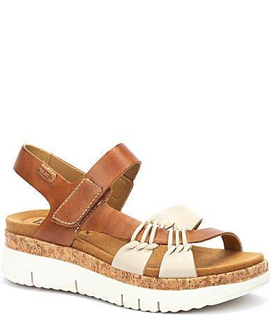 Pikolinos Palma Leather Platform Sandals Product Image