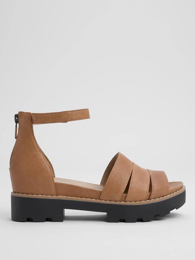 Heir Tumbled Leather Wedge Sandal Product Image