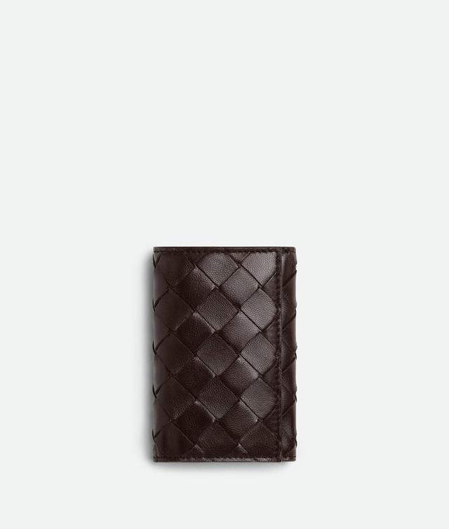 Women's Intrecciato Folded Key Case in Fondant Product Image