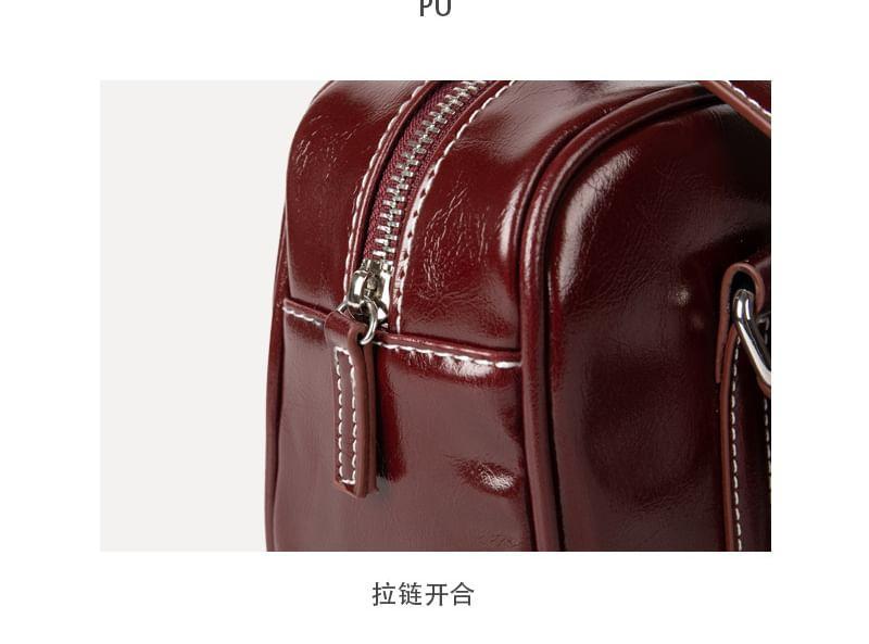 Multi-Pocket Faux Leather Tote Bag Product Image