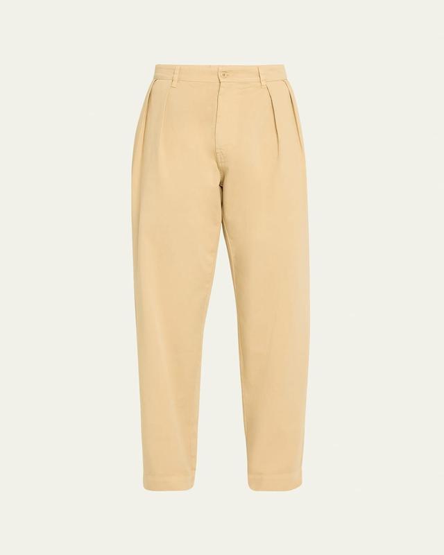 Mens Dylan Cotton Double-Pleated Pants Product Image