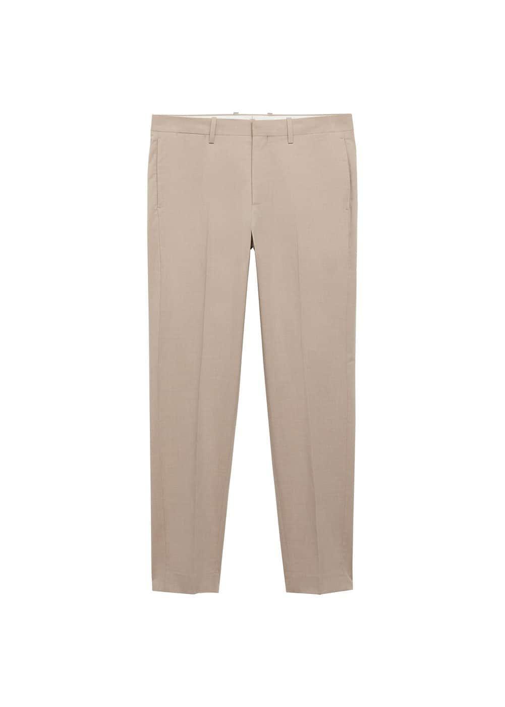 MANGO MAN - Stretch fabric super slim-fit suit pants beigeMen Product Image