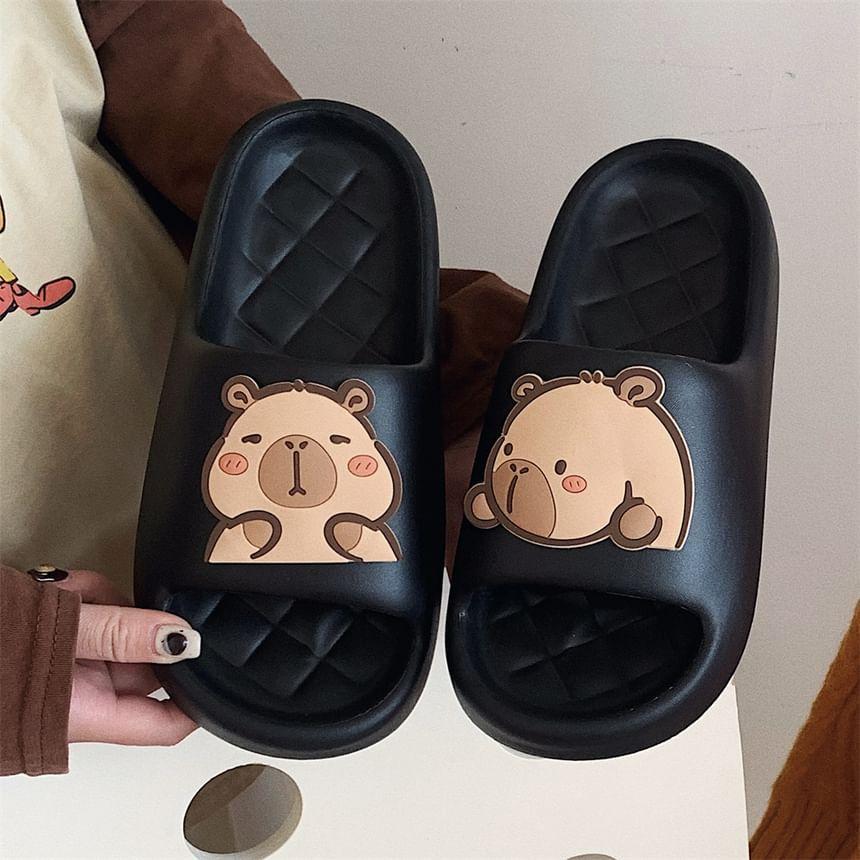 Capybara Print Slippers Product Image